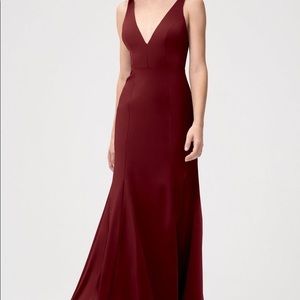 Jenny Yoo “Jade” Burgundy Bridesmaid Dress